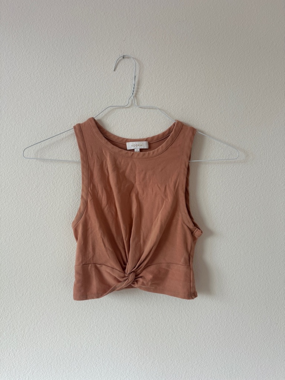 KOOKAI Australian Brand Tuscany Twist Front Crop Top Terracotta Size 0 (US 2-4)